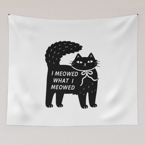 Item preview, I Meowed What I Meowed designed and sold by ChibiKiramimi.