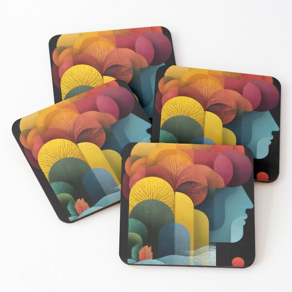 Item preview, Botanical Mindscape – Warm & Cool Layers Silhouette designed and sold by EK-World.