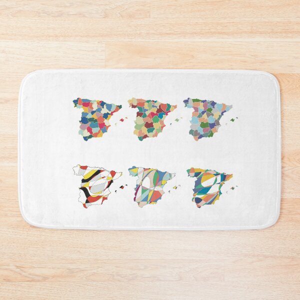 Item preview, Spain Map Poster — Abstract Colourful Art designed and sold by iampaulmorris.