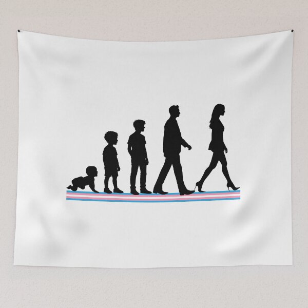 Item preview, Evolution of Trans Woman LGBTQ Transexual Pride designed and sold by TackyTime.