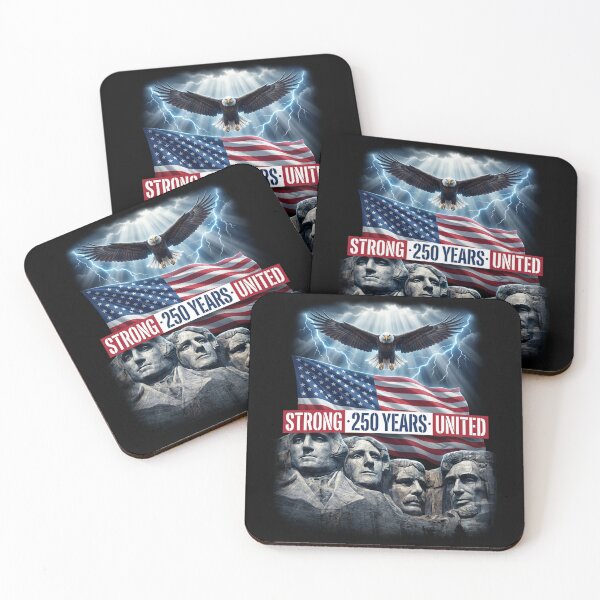 Item preview, Rushmore Presidents 250th Flag Fusion Poster designed and sold by JaaCreativeShop.