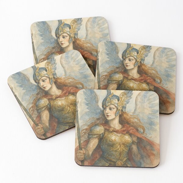 Item preview, Mythical Valkyrie Watercolor designed and sold by TinCatOutPost.