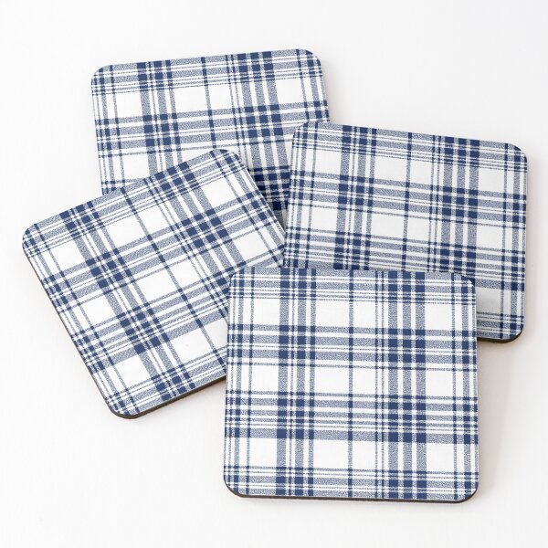 Item preview, Blue and white tartan designed and sold by MKV Design.