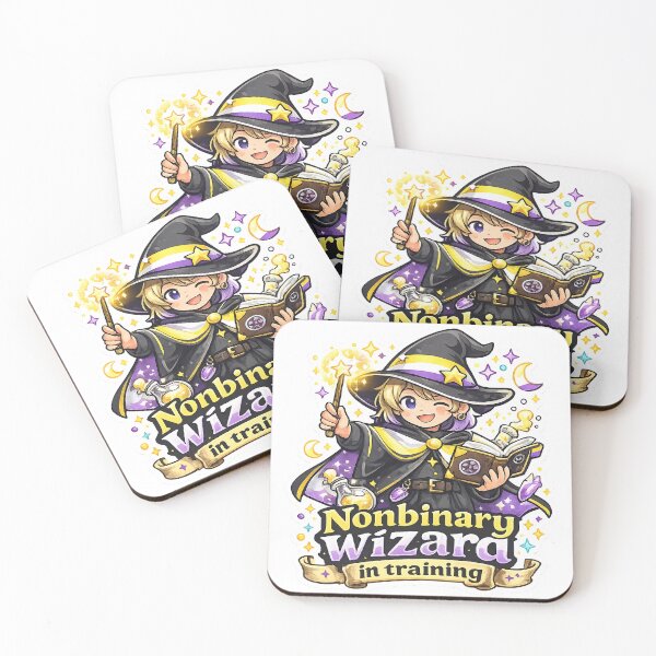 Item preview, Nonbinary Wizard in Training: Cute Magical Pride designed and sold by rainbowgremlin.