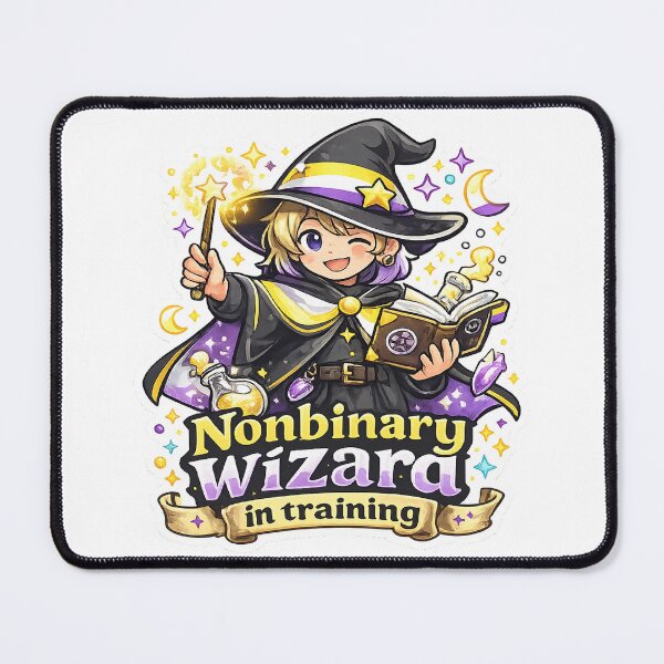 Item preview, Nonbinary Wizard in Training: Cute Magical Pride designed and sold by rainbowgremlin.