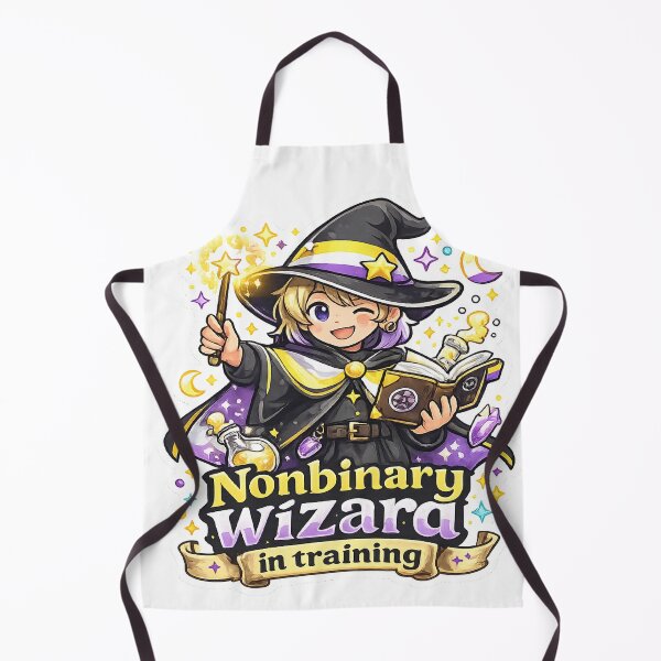 Item preview, Nonbinary Wizard in Training: Cute Magical Pride designed and sold by rainbowgremlin.