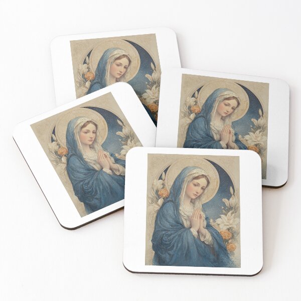 Item preview, Saint Mary in Blue with Halo designed and sold by Oldetimemercan.