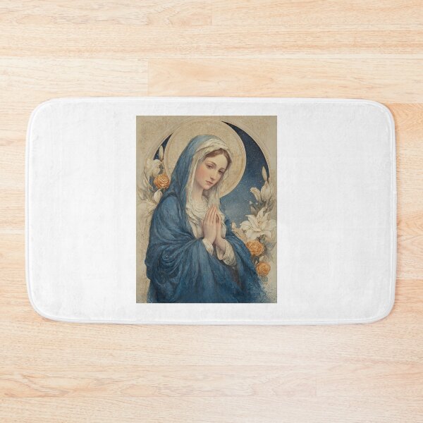 Item preview, Saint Mary in Blue with Halo designed and sold by Oldetimemercan.