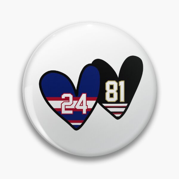 Item preview, 24 & 81 Jersey Hearts Sticker Heated Rivalry Shane & Ilya Inspired designed and sold by annebmeadows.