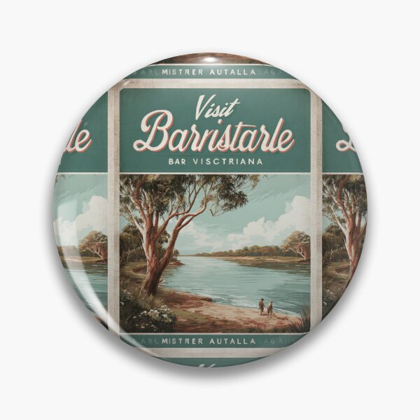 Item preview, Vintage Bairnsdale Victoria Travel Poster Design designed and sold by kndzxf.
