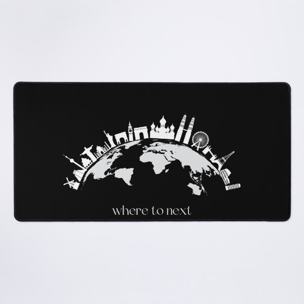 Item preview, Where To Next World Travel Landmarks Skyline designed and sold by Digital Muse 7.
