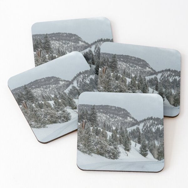 Item preview, Snow-packed Roads in Yellowstone National Park designed and sold by SafariByMarisa.