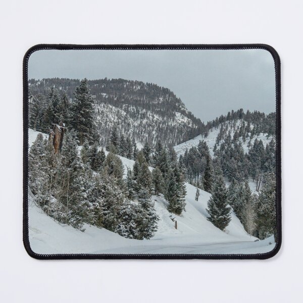 Item preview, Snow-packed Roads in Yellowstone National Park designed and sold by SafariByMarisa.