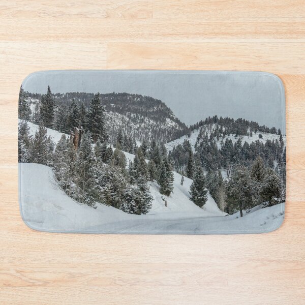 Item preview, Snow-packed Roads in Yellowstone National Park designed and sold by SafariByMarisa.