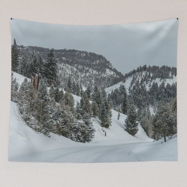 Item preview, Snow-packed Roads in Yellowstone National Park designed and sold by SafariByMarisa.