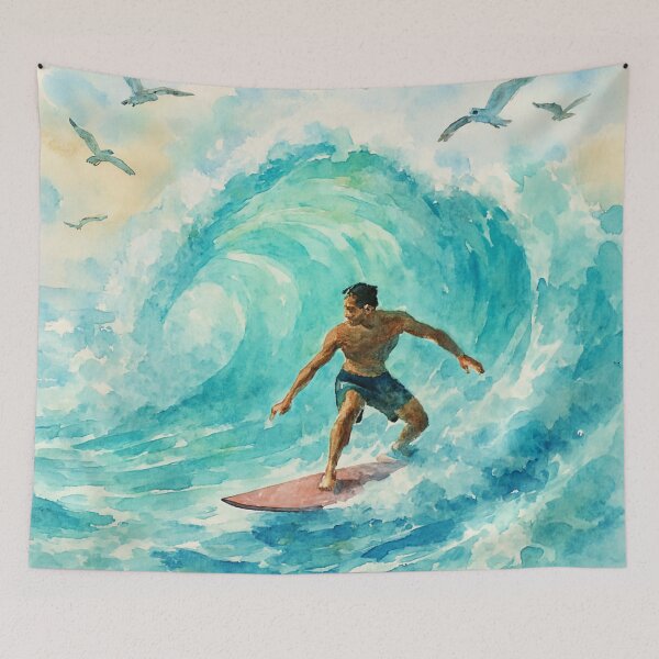Item preview, Surfing the Perfect Wave designed and sold by TinCatOutPost.