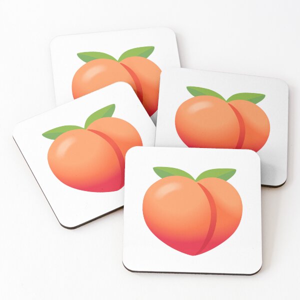 Item preview, Peach Emoji Sticker – Funny Fruit Emoji Decal for Laptops & Water Bottles designed and sold by Sticker1Central.
