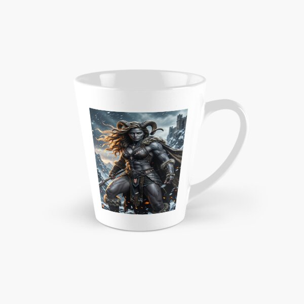 Item preview, Horned Barbarian Warrior in Falling Snow designed and sold by CathryneDelamort.