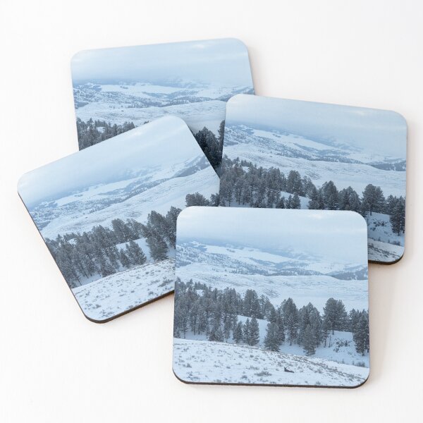 Item preview, Cold Winter Morning in Yellowstone with Moose designed and sold by SafariByMarisa.