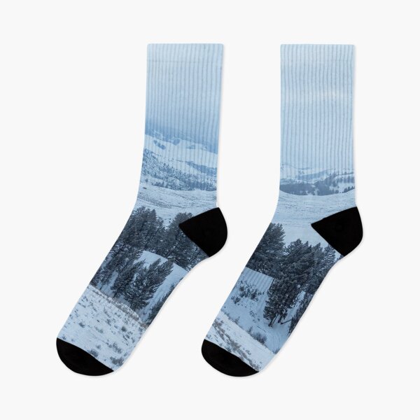 Item preview, Cold Winter Morning in Yellowstone with Moose designed and sold by SafariByMarisa.