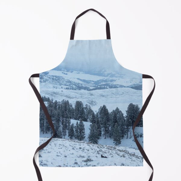 Item preview, Cold Winter Morning in Yellowstone with Moose designed and sold by SafariByMarisa.