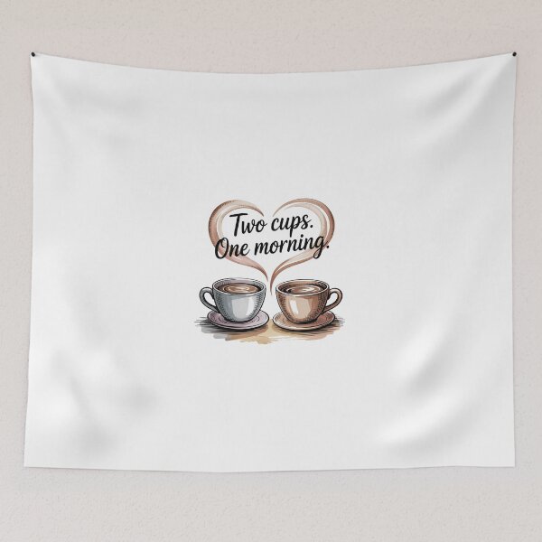 Item preview, Two Cups One Morning designed and sold by Vintage Shapes.