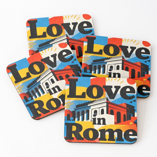 Item preview, Love in Rome – Palace of Italian Civilization Colorful Art designed and sold by FreeFromDefault.