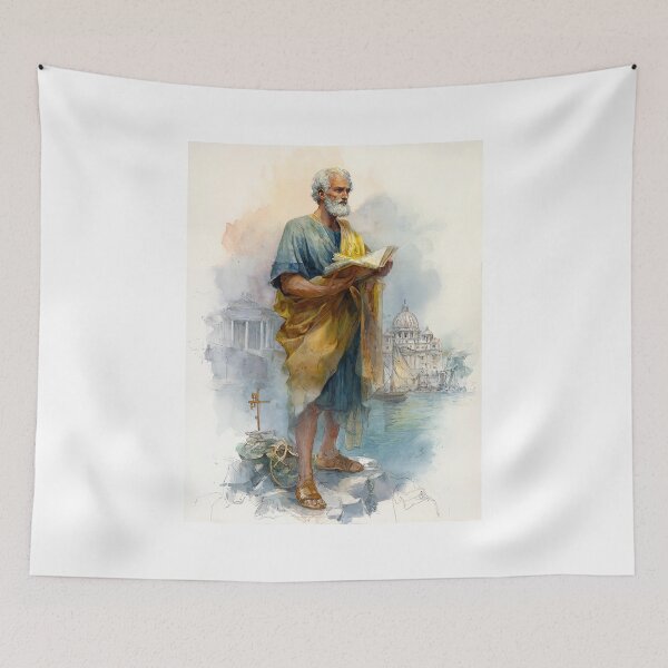 Item preview, Saint Peter Reading by the Sea designed and sold by Oldetimemercan.