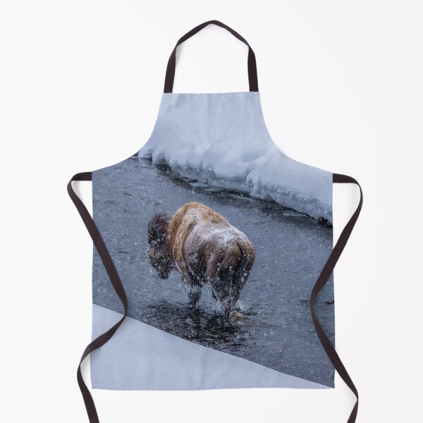 Item preview, Bison Wading in Yellowstone National Park designed and sold by SafariByMarisa.