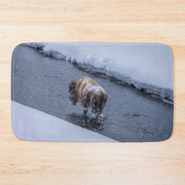 Item preview, Bison Wading in Yellowstone National Park designed and sold by SafariByMarisa.