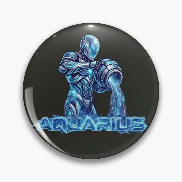 Item preview, Aquarius Zodiac Symbol Futuristic Design designed and sold by BlackCanvas9186.