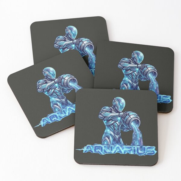 Item preview, Aquarius Zodiac Symbol Futuristic Design designed and sold by BlackCanvas9186.