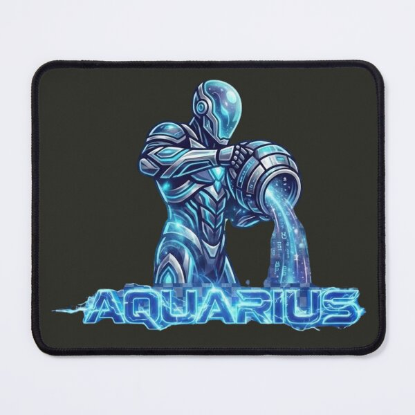 Item preview, Aquarius Zodiac Symbol Futuristic Design designed and sold by BlackCanvas9186.