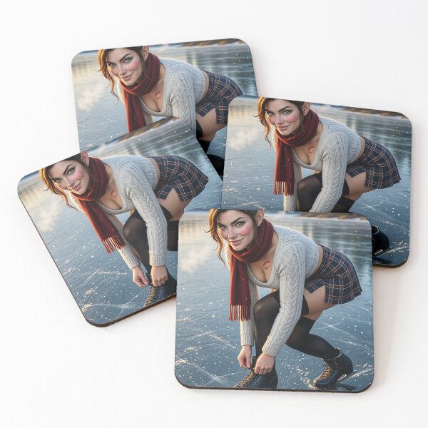 Item preview, Fortana Lacing Skates In Snow designed and sold by CathryneDelamort.