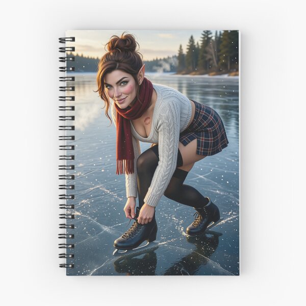 Item preview, Fortana Lacing Skates In Snow designed and sold by CathryneDelamort.