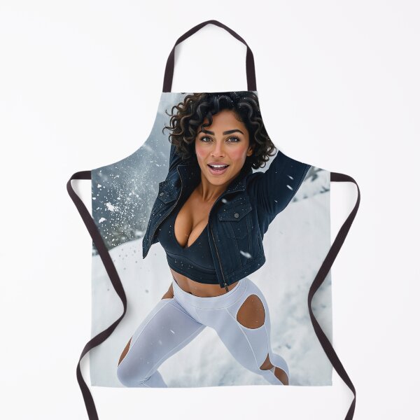 Item preview, Sarah snowy mountain fitness stretch designed and sold by CathryneDelamort.