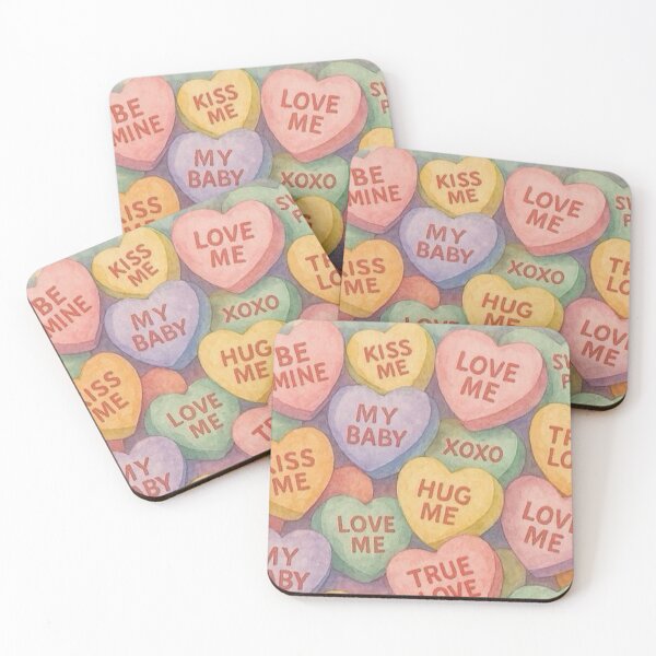 Item preview, Valentine’s Day Candy Hearts designed and sold by TinCatOutPost.