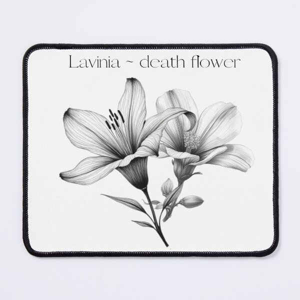 Item preview, Lavinia Death Flower - Vintage Botanical Sketch Art designed and sold by birleşik zevkler.