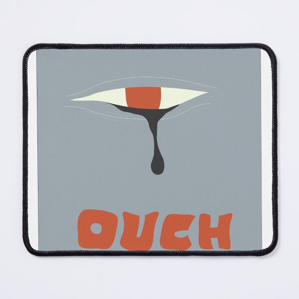 Item preview, Abstract "OUCH" Surreal Eye – Edgy Graphic Design designed and sold by artedesherazade.