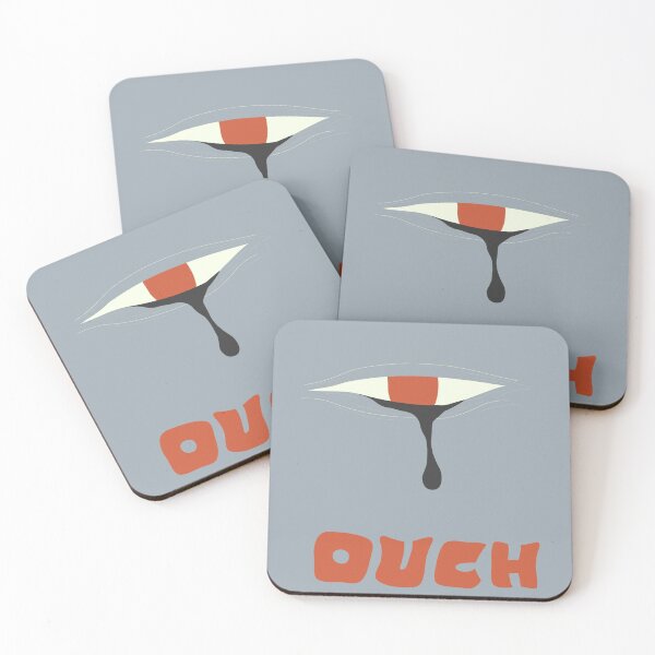 Item preview, Abstract "OUCH" Surreal Eye – Edgy Graphic Design designed and sold by artedesherazade.