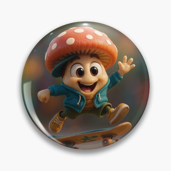 Item preview, Skater Mushroom designed and sold by Sillytoe.