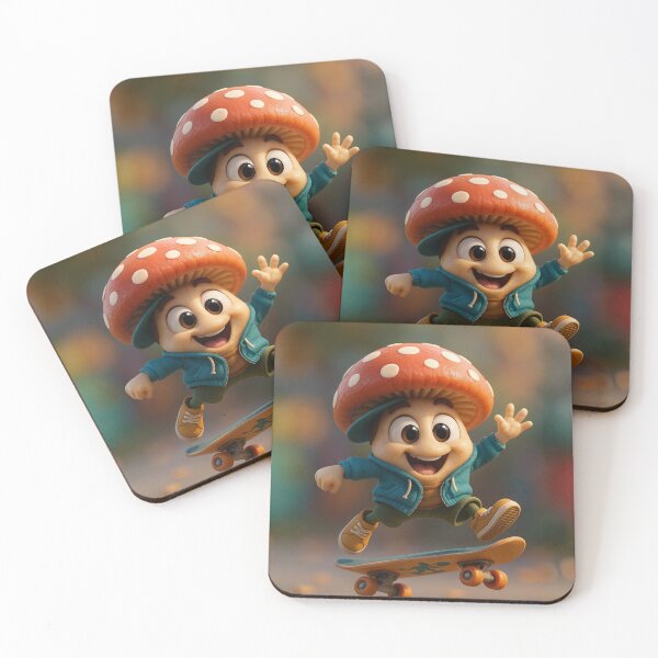 Item preview, Skater Mushroom designed and sold by Sillytoe.