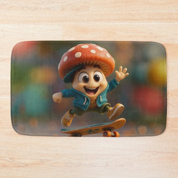 Item preview, Skater Mushroom designed and sold by Sillytoe.