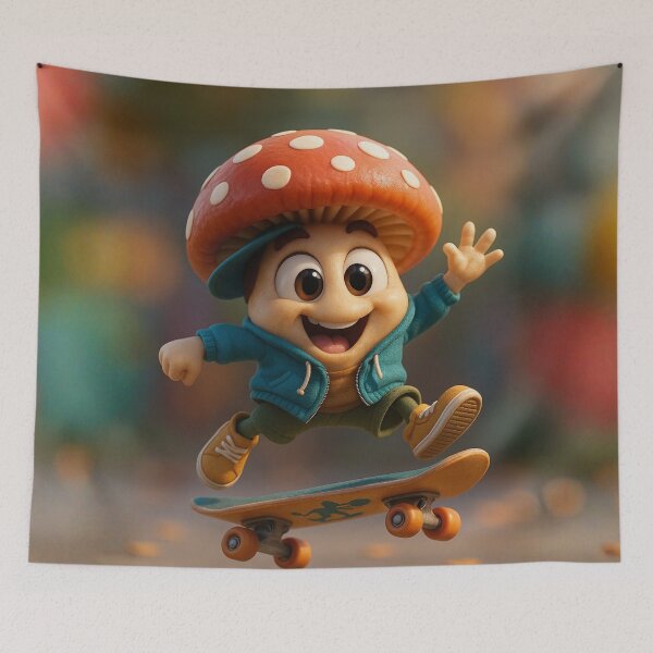 Item preview, Skater Mushroom designed and sold by Sillytoe.