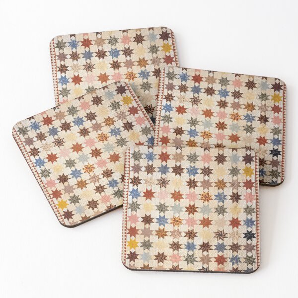 Item preview, Colorful Vintage Stars Quilt designed and sold by AnimaliaStar.