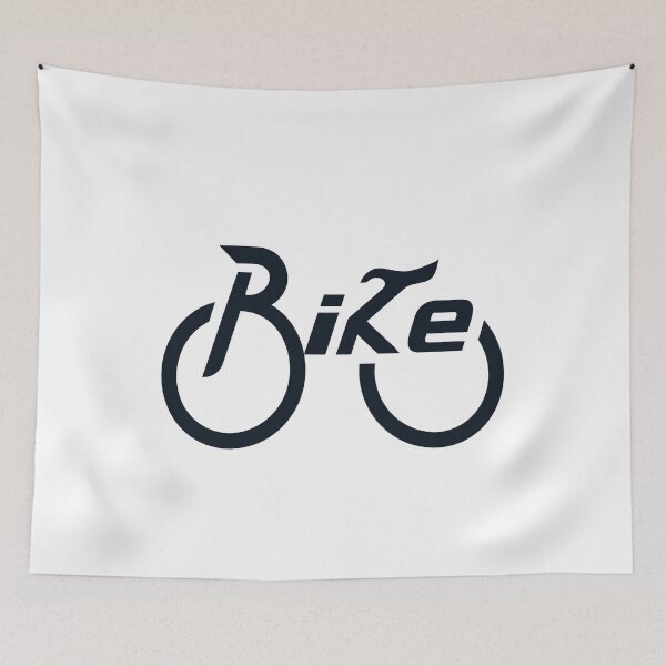 Item preview, Modern Bicycle Silhouette Lettering Art designed and sold by TypoMotion.