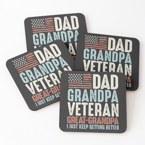 Item preview, Dad Grandpa Veteran Great Grandpa I Keep Getting Better designed and sold by cidolopez.