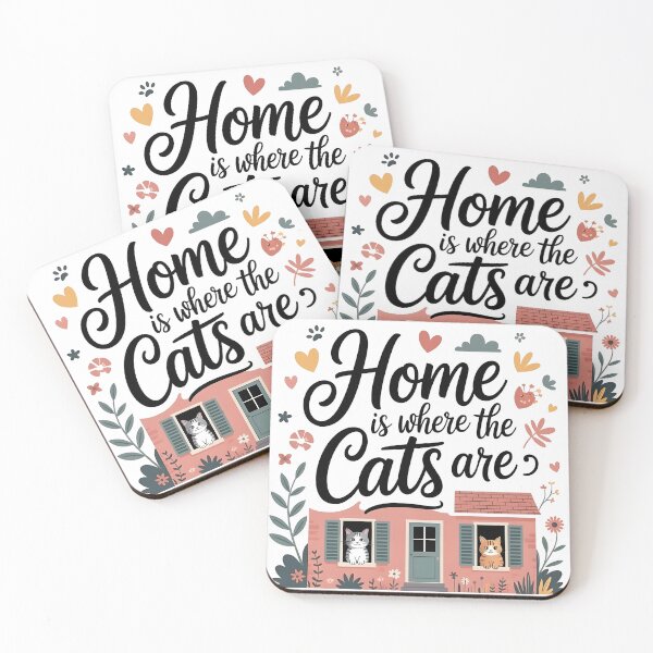Item preview, Home is where the cats are designed and sold by Pixel Palace.
