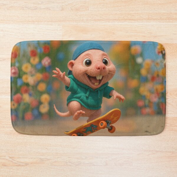 Item preview, Skater Naked Mole Rat designed and sold by Sillytoe.