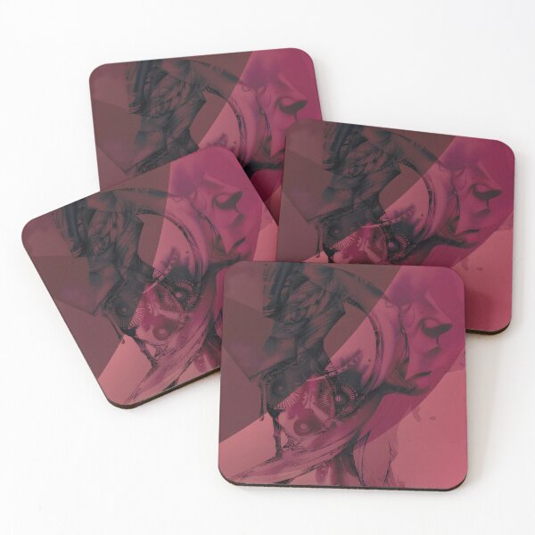 Item preview, Crimson Persona – Abstract Fragmented Portrait designed and sold by NizuCaCi.